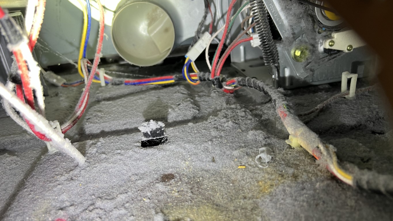 Inside dryer blower housing Whisper Creek