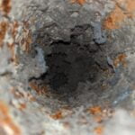 rust buildup inside vent