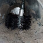 stuck dryer vent brush